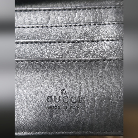 Gucci Black Vintage Traditional Logo Unauthenticated Used/vintage 7.5"×4" - Picture 6 of 8